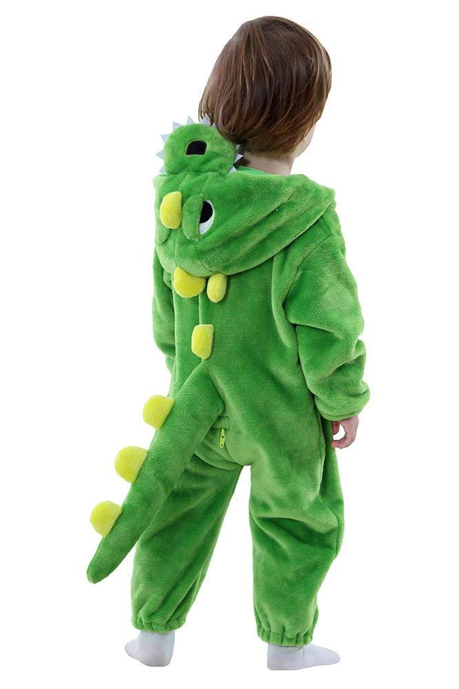 Baby-Dinosaurier Kostüm mit Kapuze, 3-4 Jahre Grün