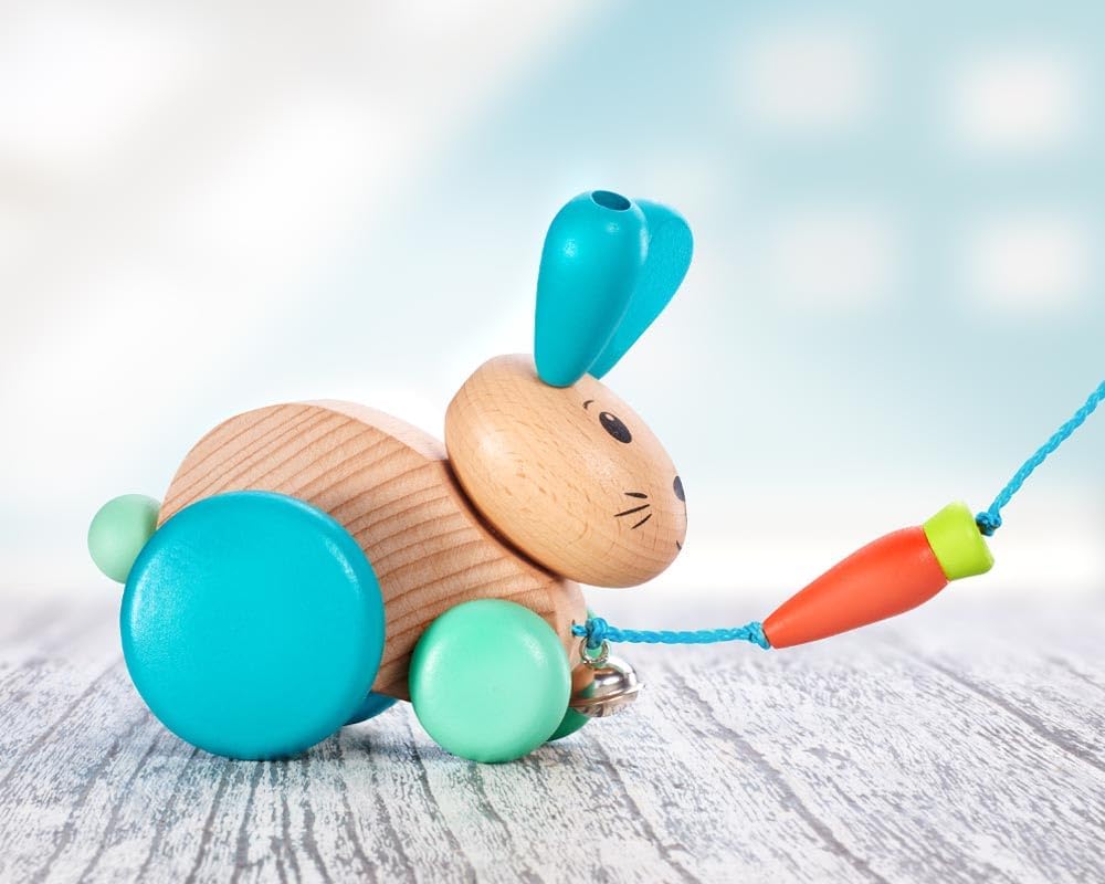 Nachzieh-Hase Henny Hoppel 13cm