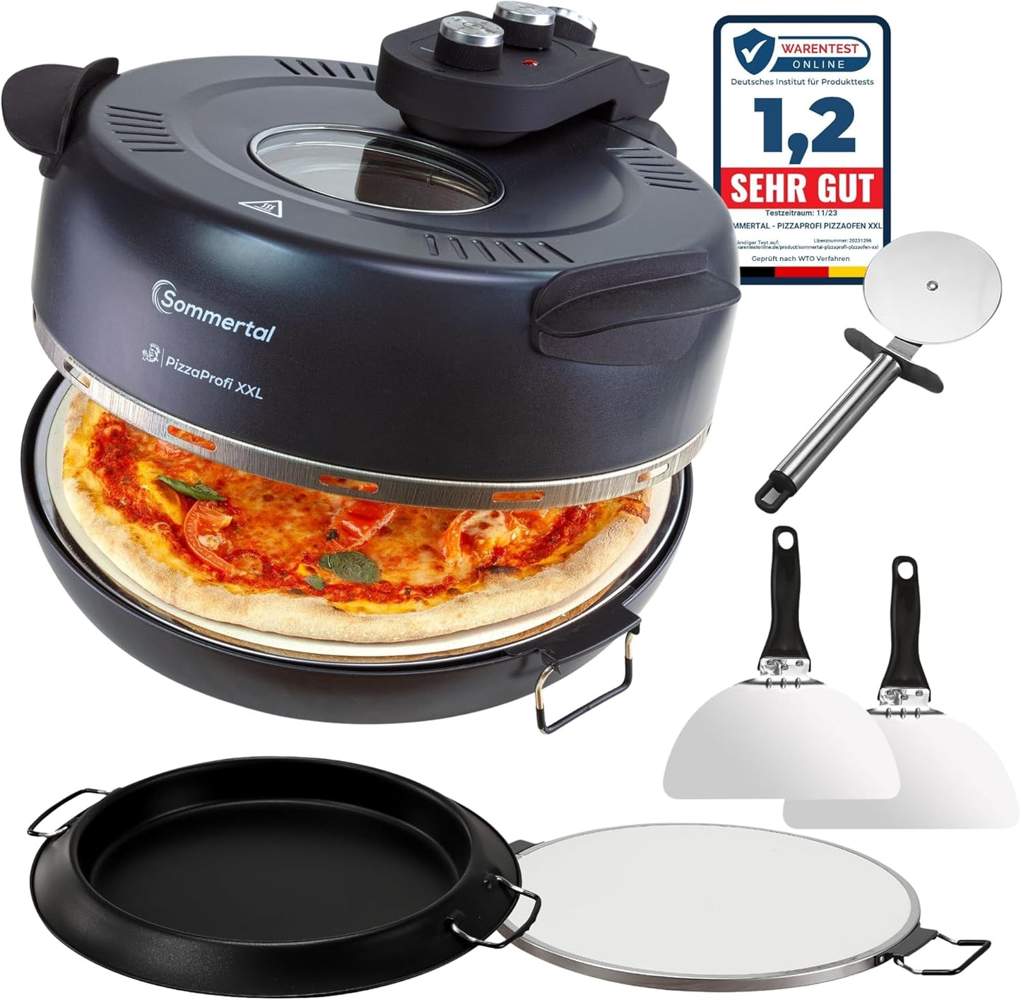 PizzaProfi Pizzaofen Set, PizzaProfi XXL 39cm
