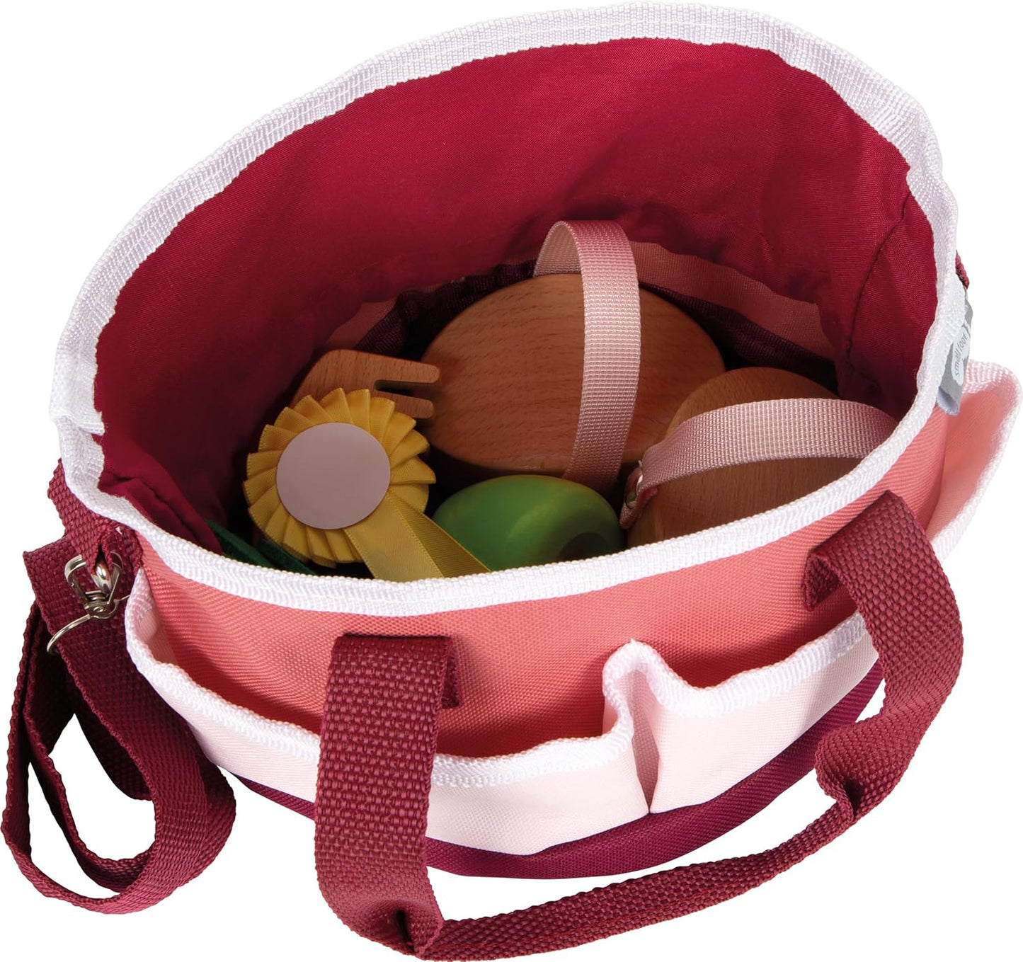 Pferdepflegeset mit Tasche, Pferdepflege-Set rot