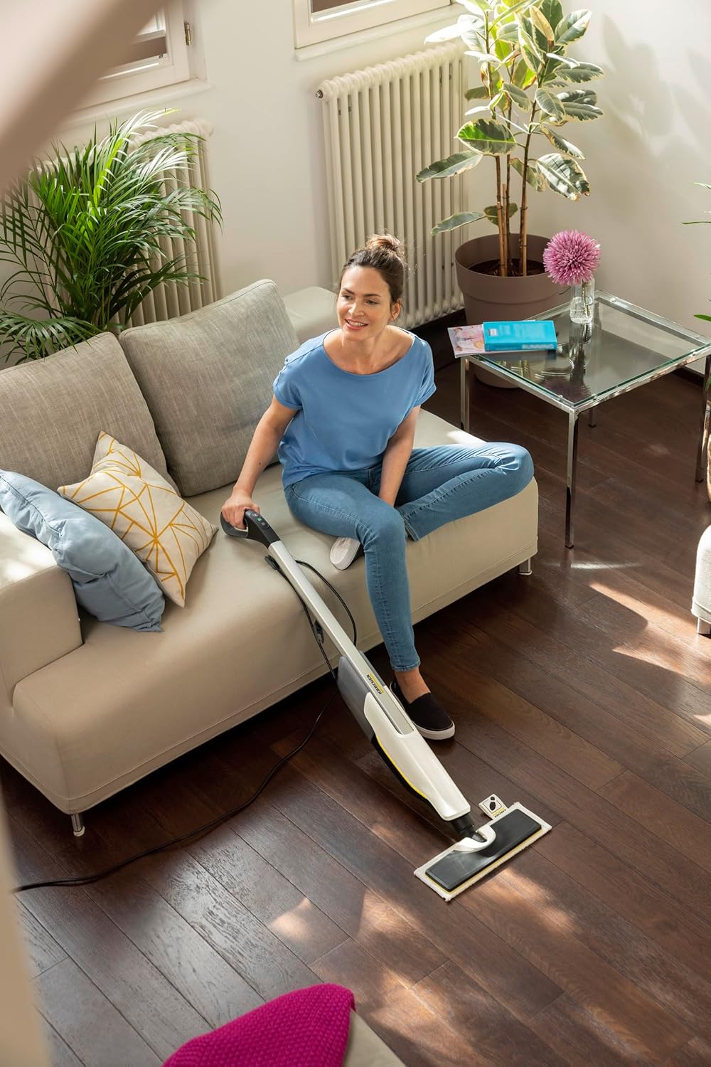 Dampfreiniger SC 2 Upright mit EasyFix Bodendüse, 2 Stufen Dampfregulierung
