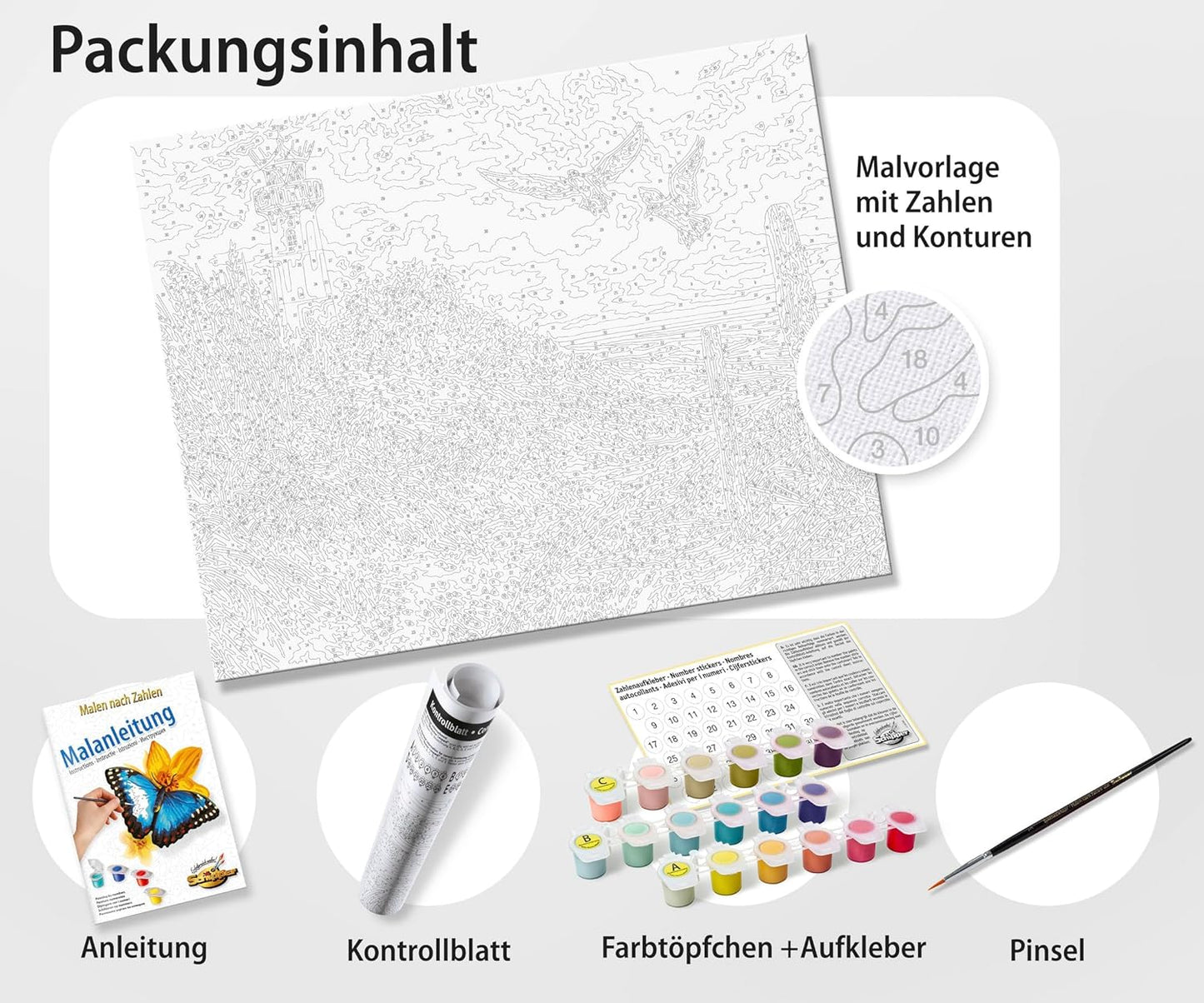 Malen nach Zahlen - Volkswagen Käfer