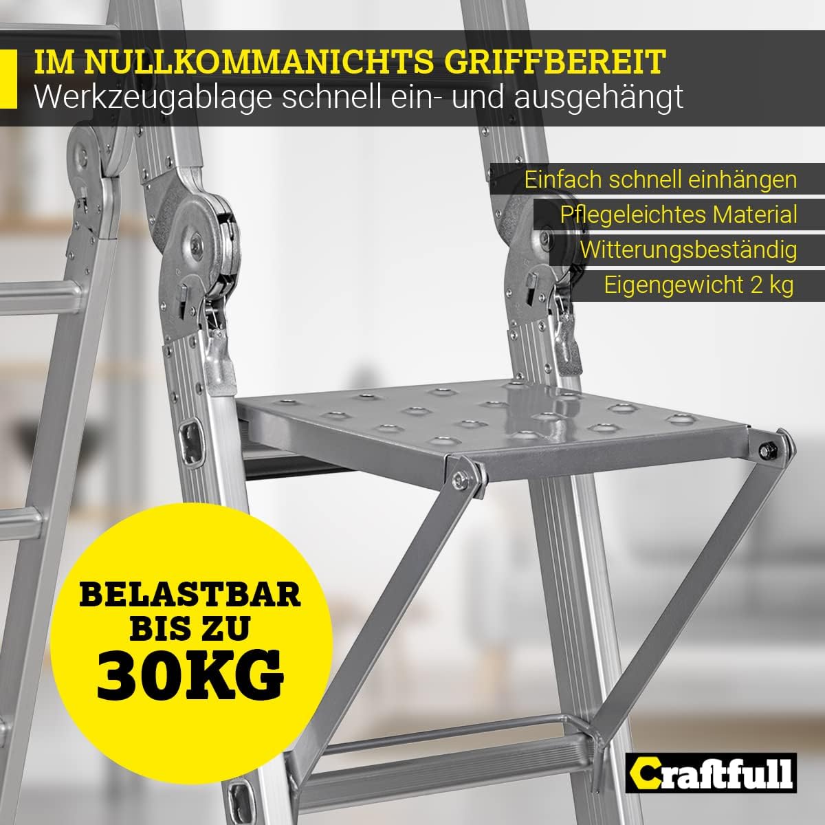 Ablagefläche für Gelenkleiter, Ablagefläche