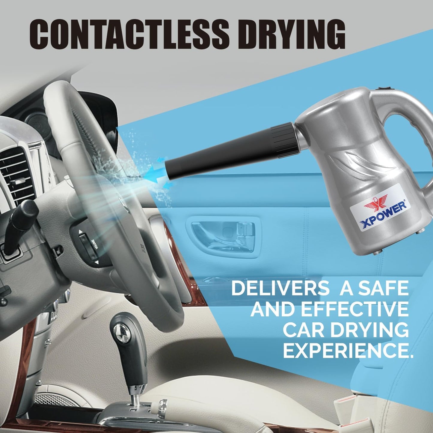 Electric Air Duster A-2C, Silber A-2C