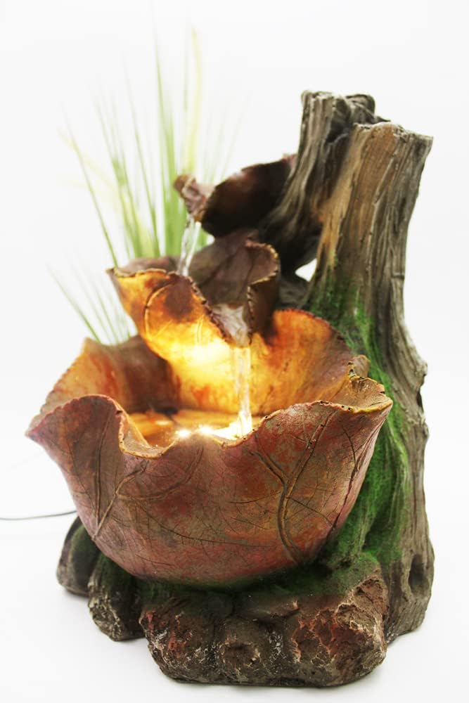 Springbrunnen mit Beleuchtung und Kaskaden-Wasserspiel