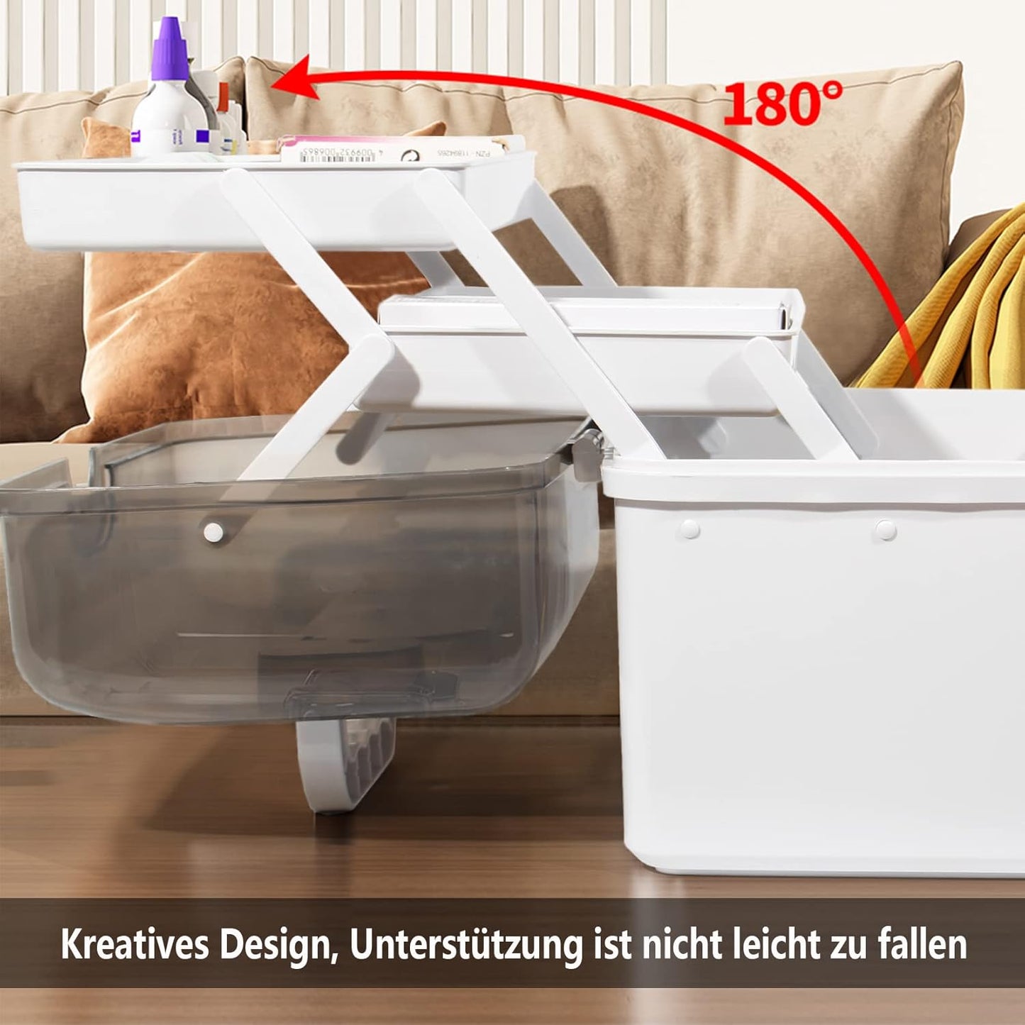 Medikamenten-Aufbewahrungsbox, Weiss-39cm