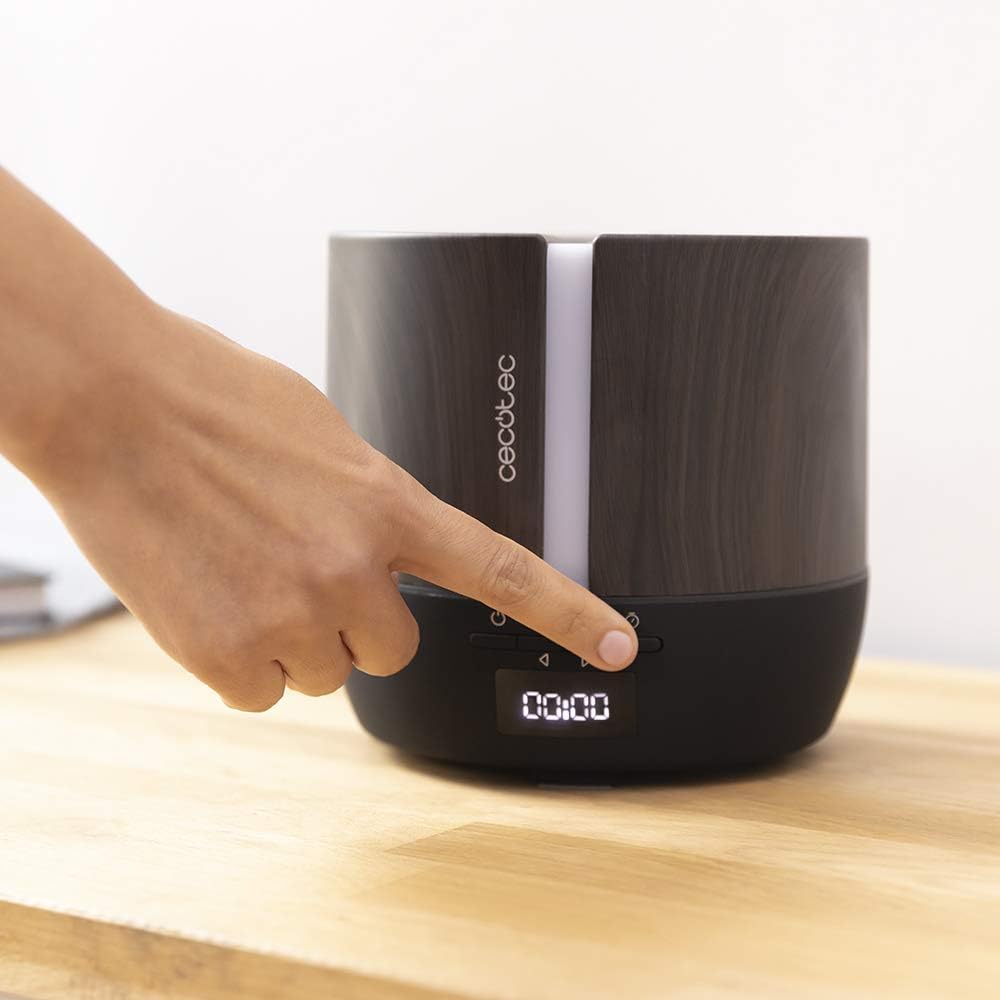Aroma-Diffusor 05649 mit Bluetooth-Lautsprecher und App-Steuerung, APP | Lautsprecher Black Woody