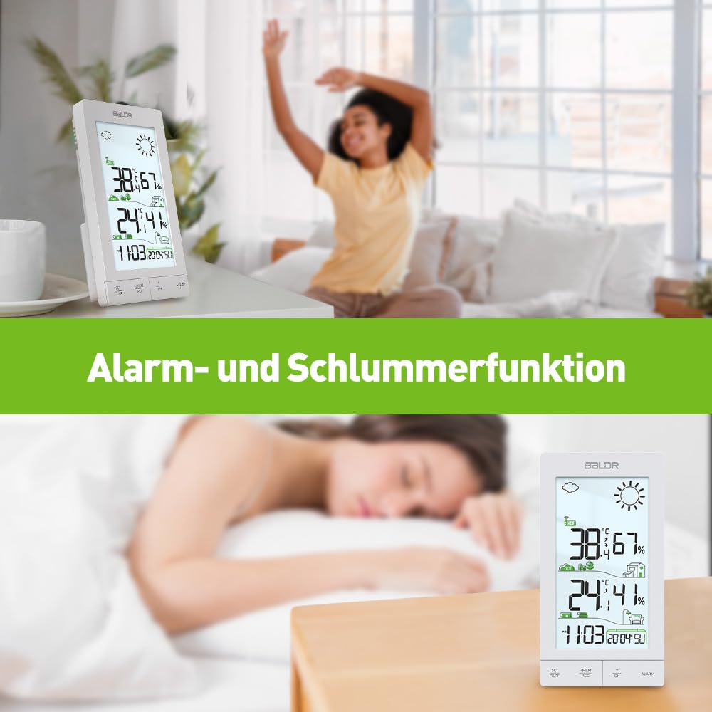 Wetterstation E0559 mit Funkuhr und Aussensensor