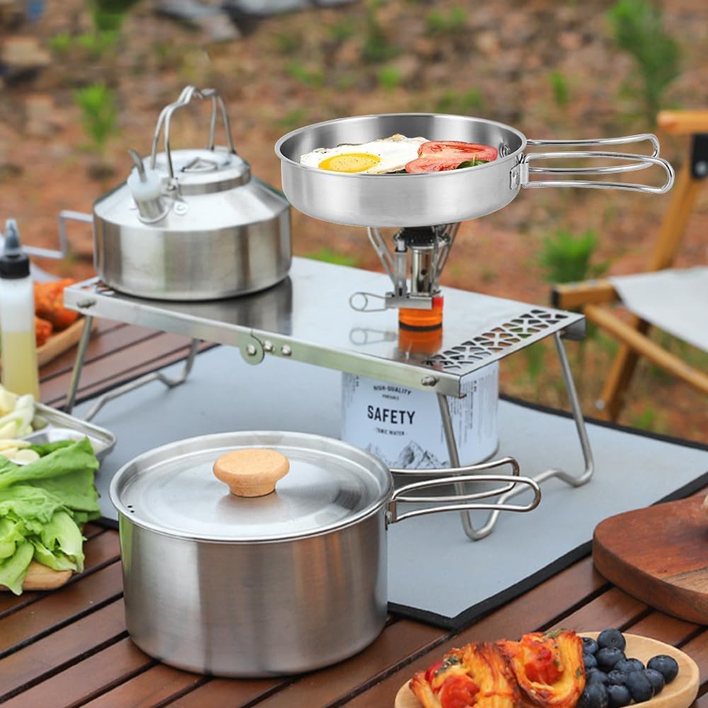 Camping Kochgeschirr-Set mit faltbarem Griff