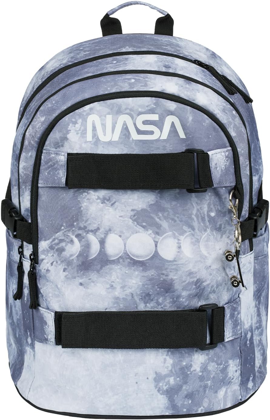 3-teiliges Schulrucksack-Set NASA, Nasa Grey