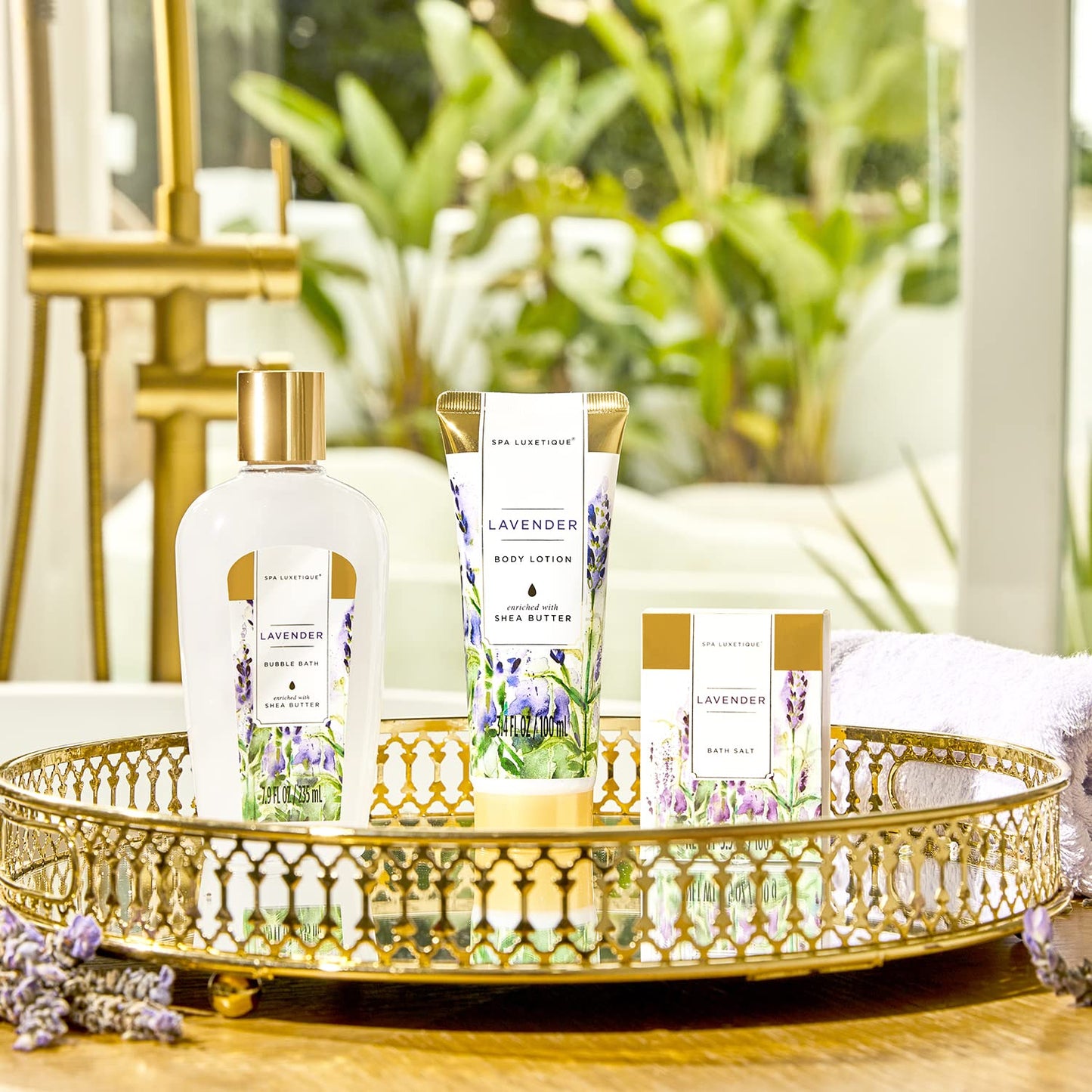8-teiliges Bade Geschenkset Lavendelduft, Lavendel