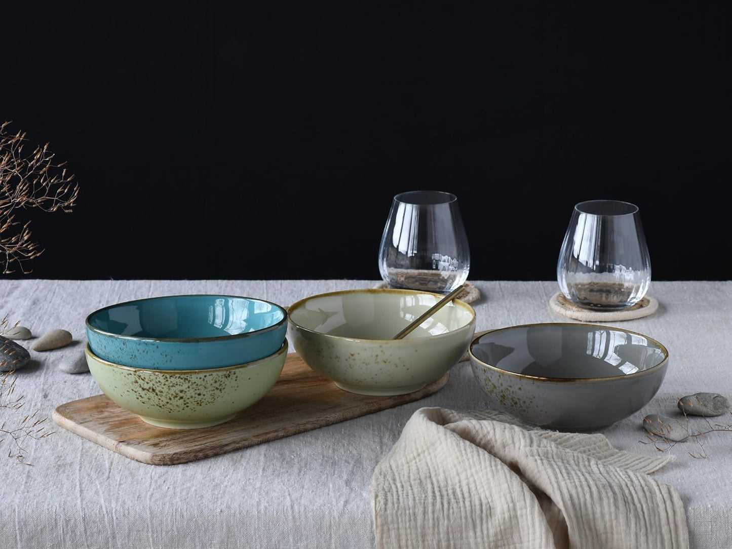 4-teiliges Mehrzweckschalen-Set Nature Collection, Mehrzweckschale 4-tlg Blau