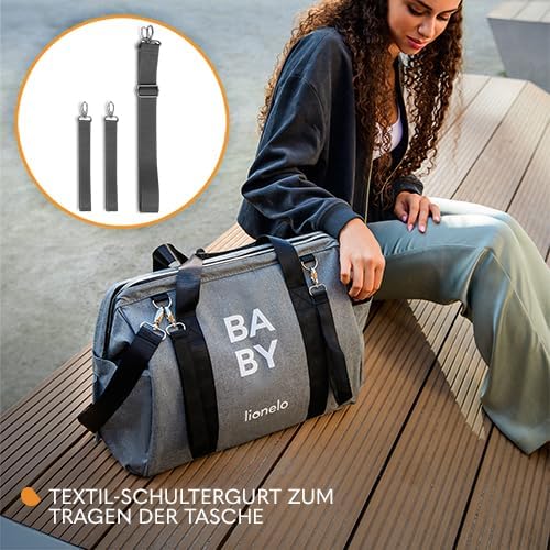 Kinderwagentasche Ida, Grau