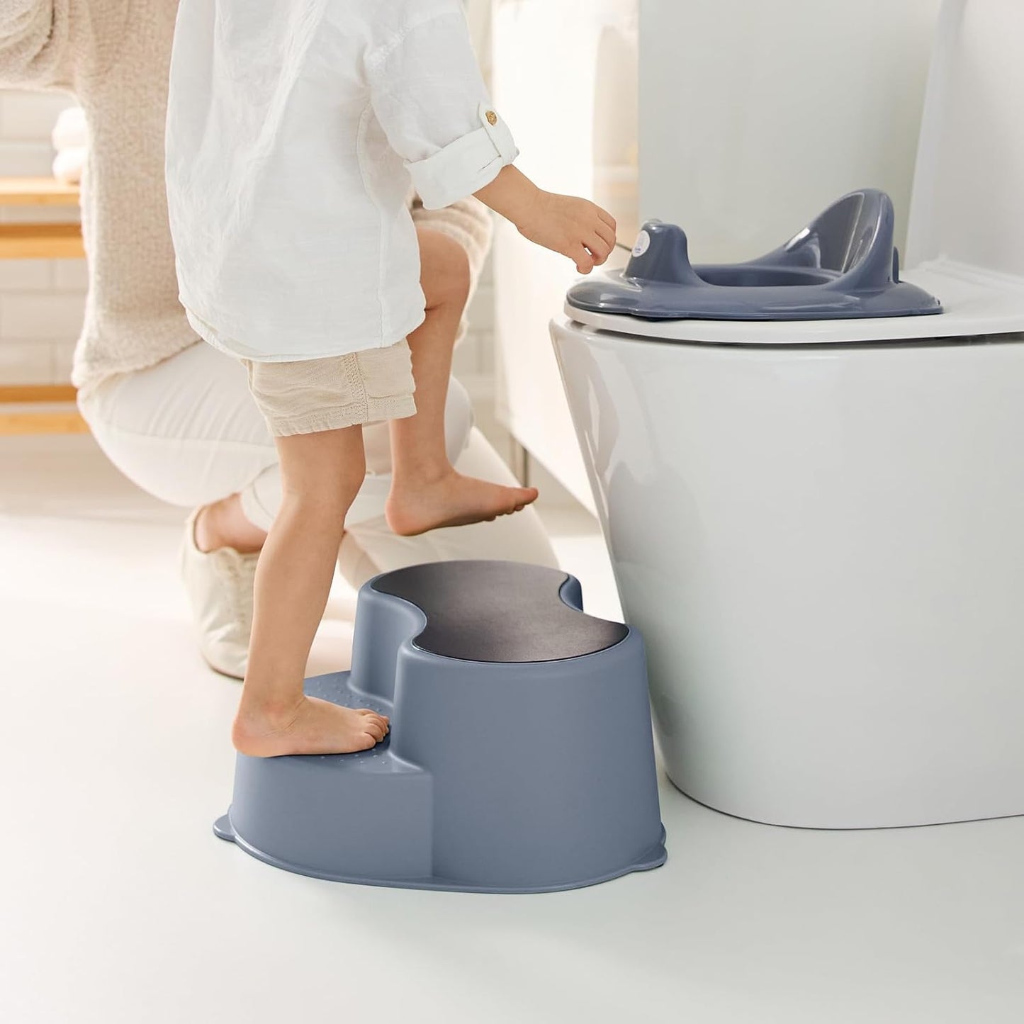 Kinderschemel TOP, Misty Blau