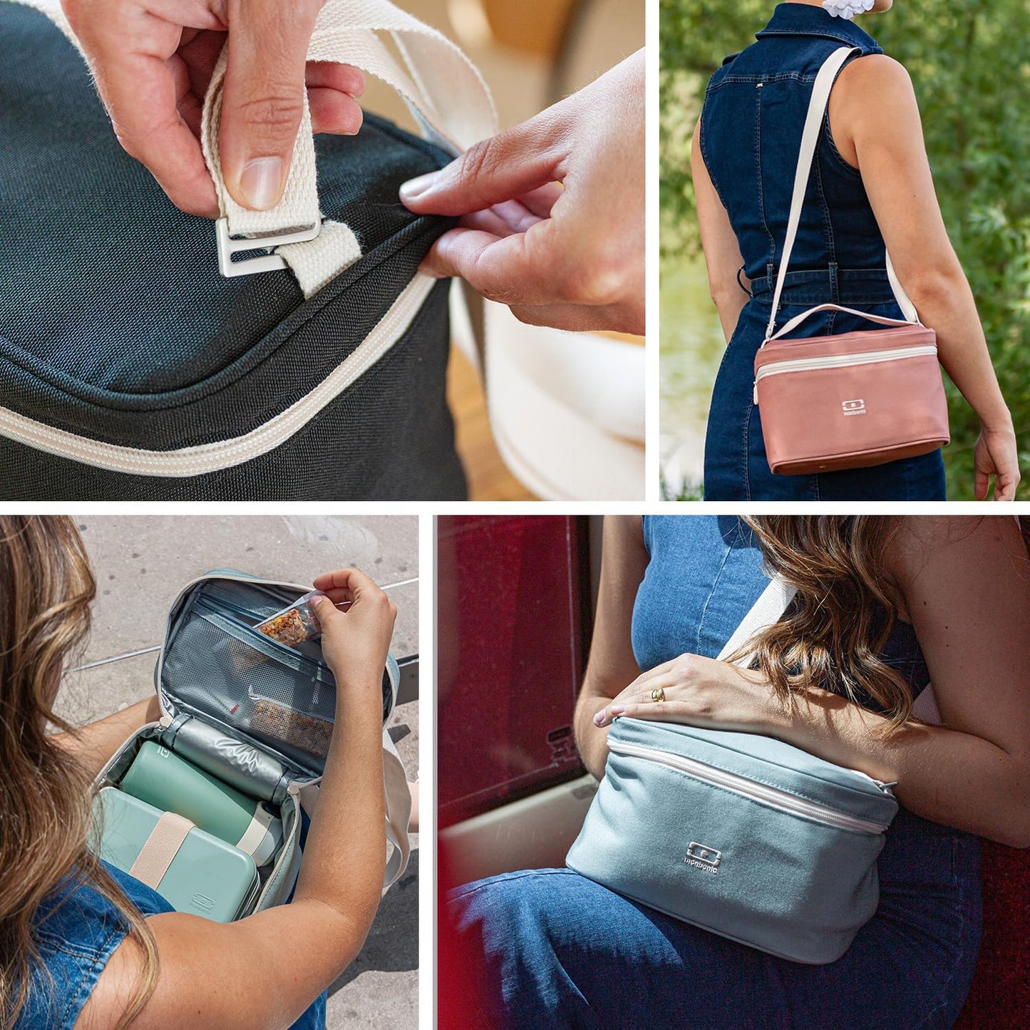 Kleine Thermotasche für Unterwegs (5L), Schwarz Onyx