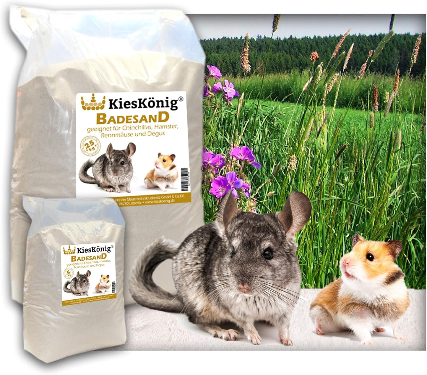 Premium Badesand für Nager, 20 Kilogramm