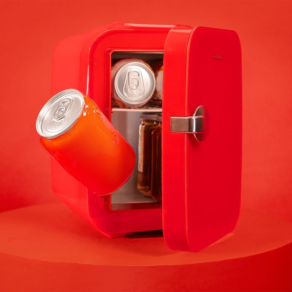 Mini-Kühlschrank mit Heizfunktion, 4 L | Río Rot