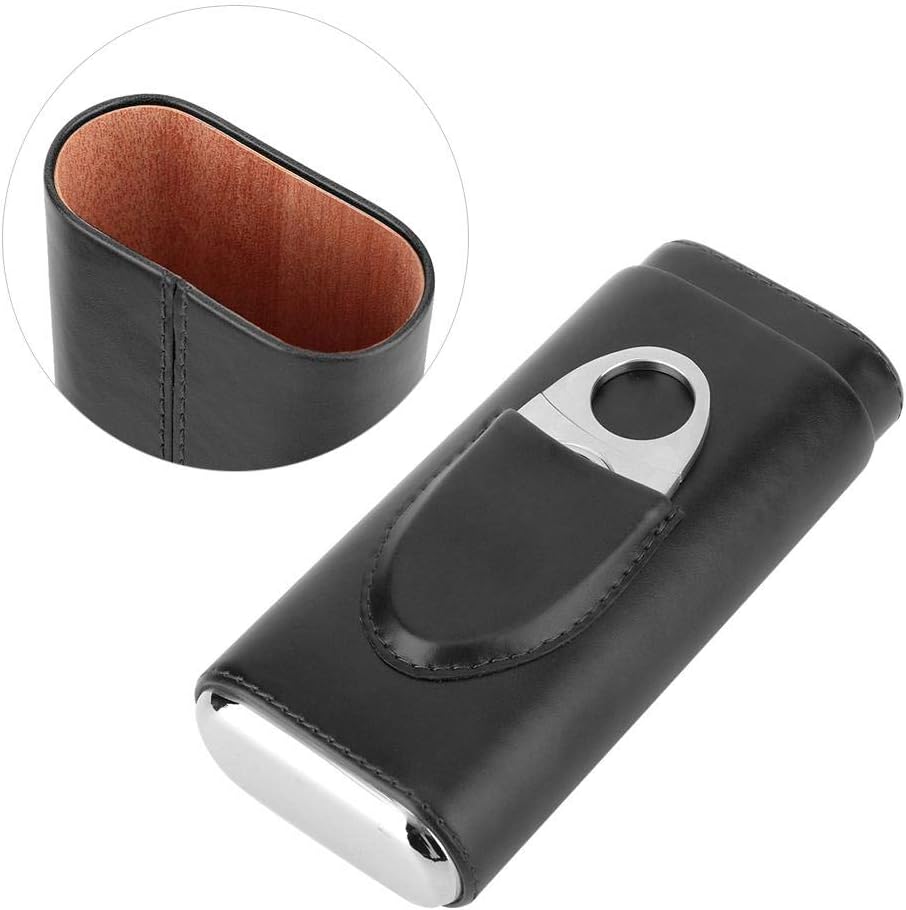 Zigarrenetui mit Cutter, Black