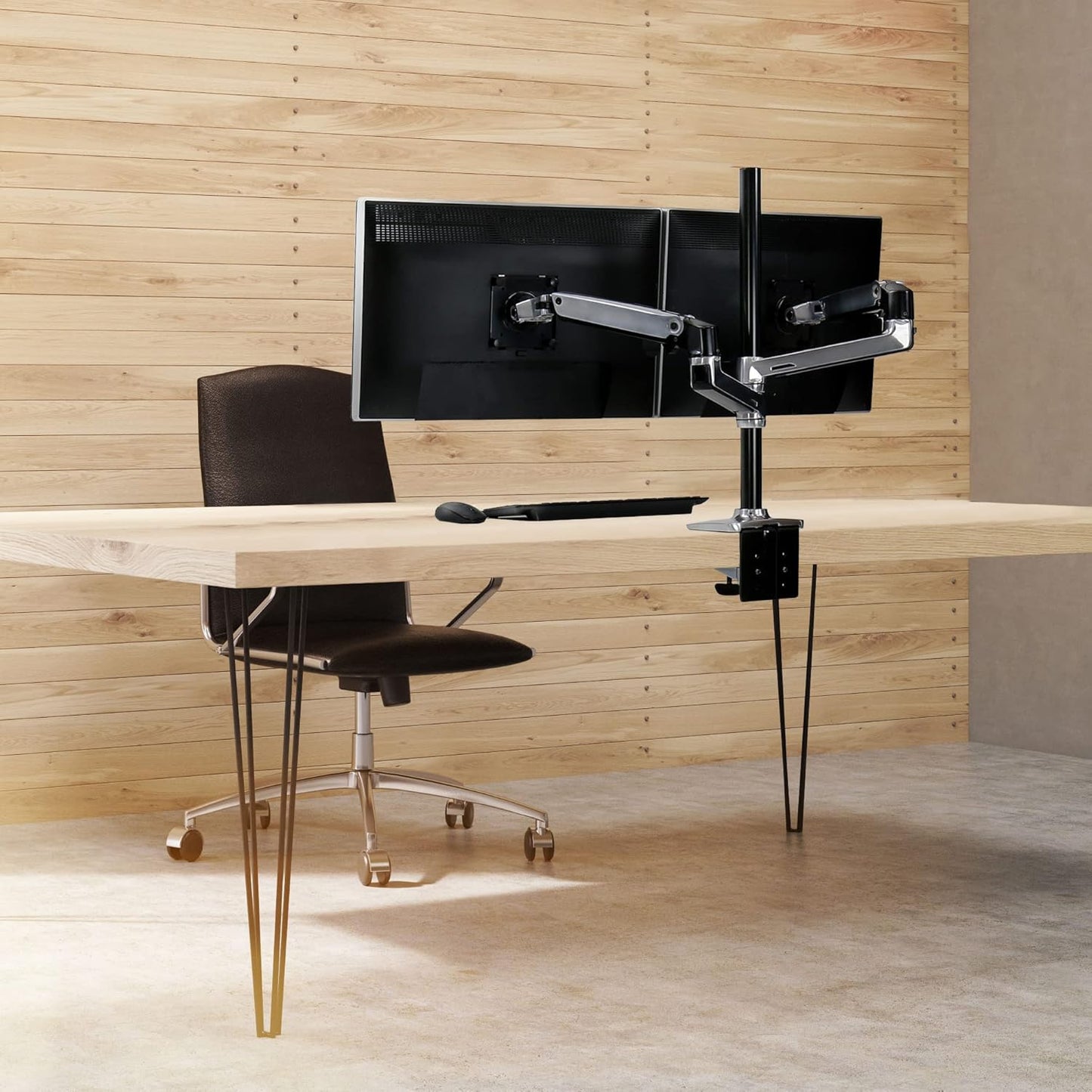 LX Dual Monitor Arm, Aluminium 40 inches aluminium