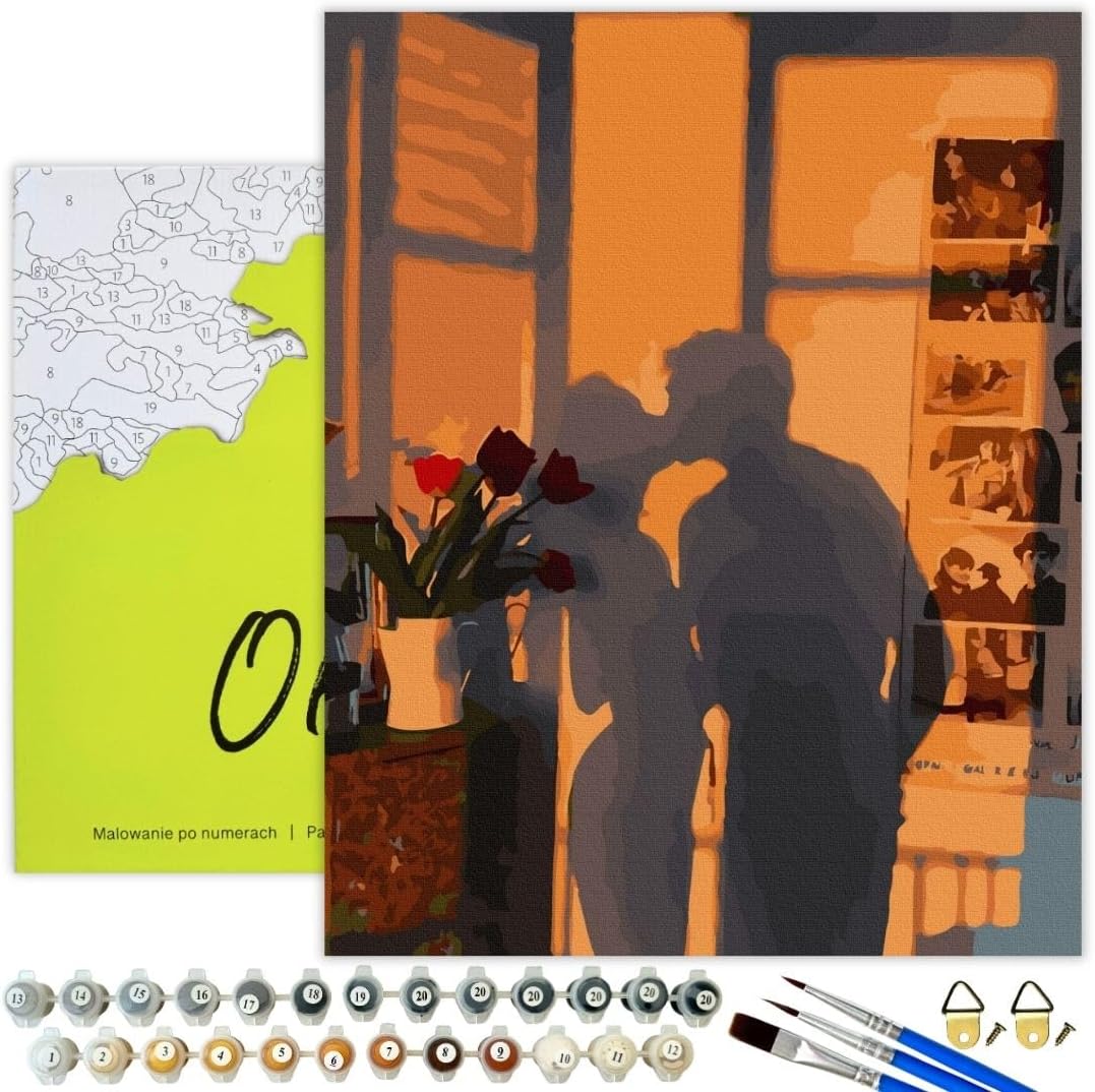 Malen Nach Zahlen Set 40 x 50 cm, Schatten Der Liebe