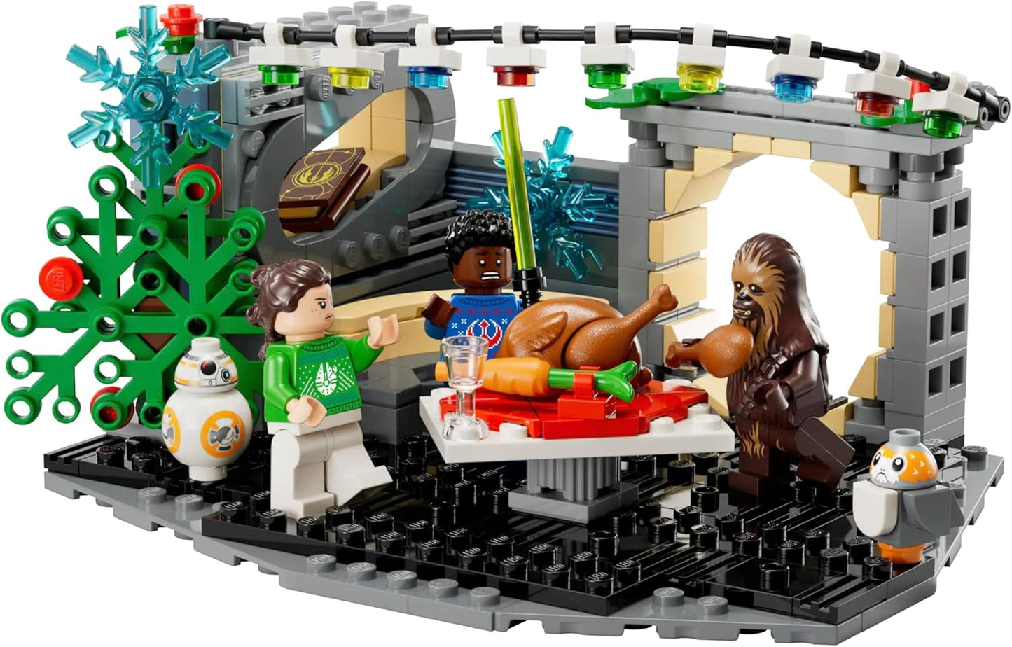 Millennium Falcon – Weihnachtsdiorama (40658), Mehrfarbig