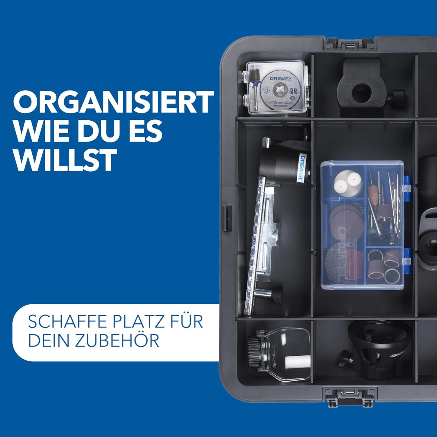 Multifunktionswerkzeug 8240 inkl. 2 Akkus, 65 Zubehör