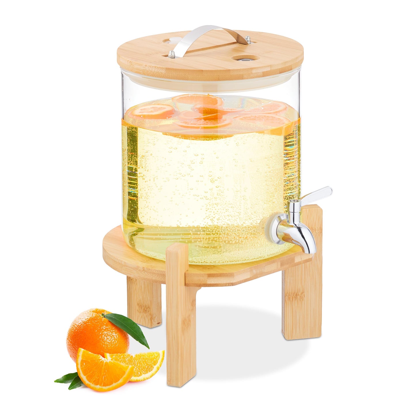 Getränkespender mit Ständer & Thermometer, 5 Liter