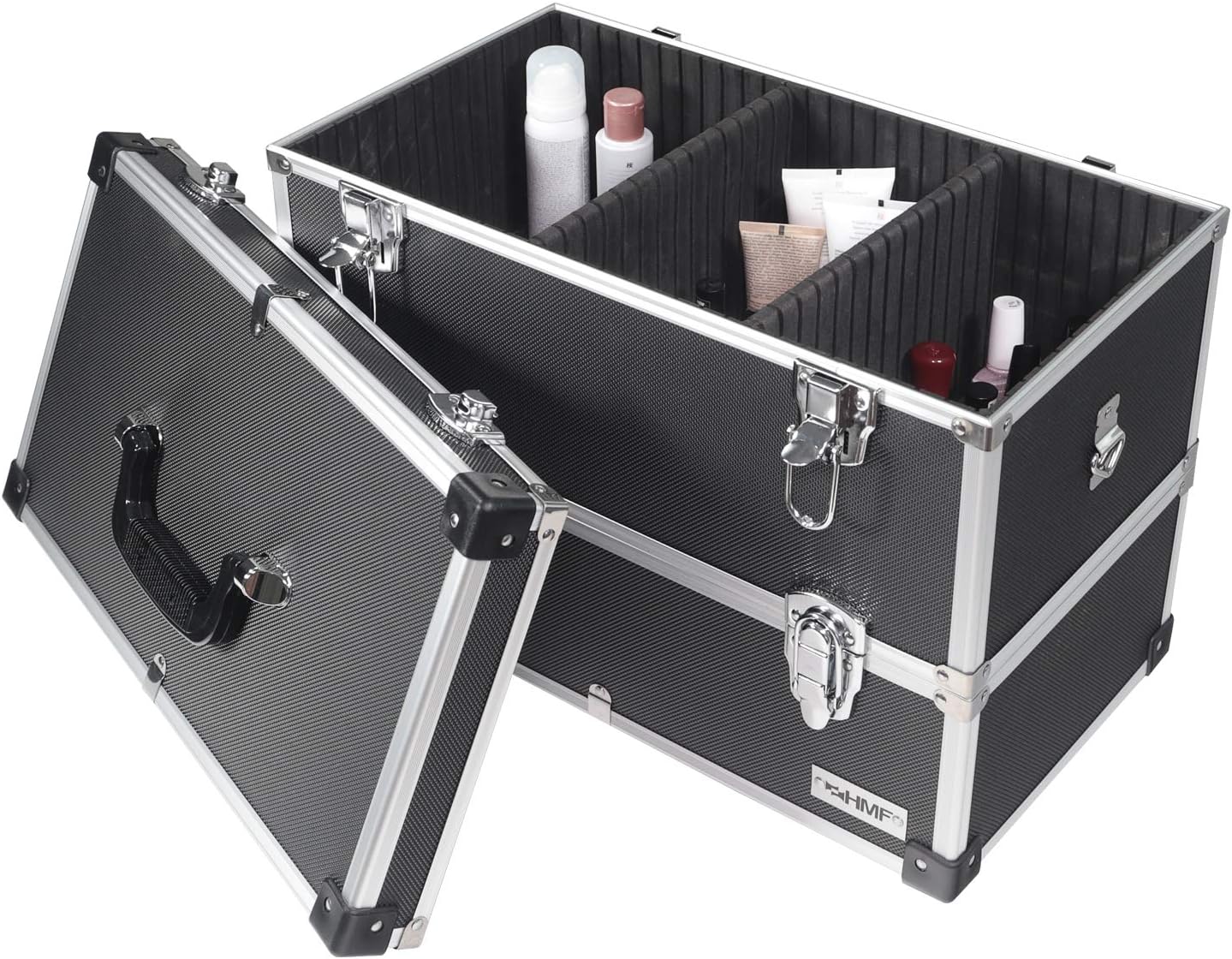 Leerer Werkzeugkoffer aus Aluminium 2 Etagen, 2 Etagen