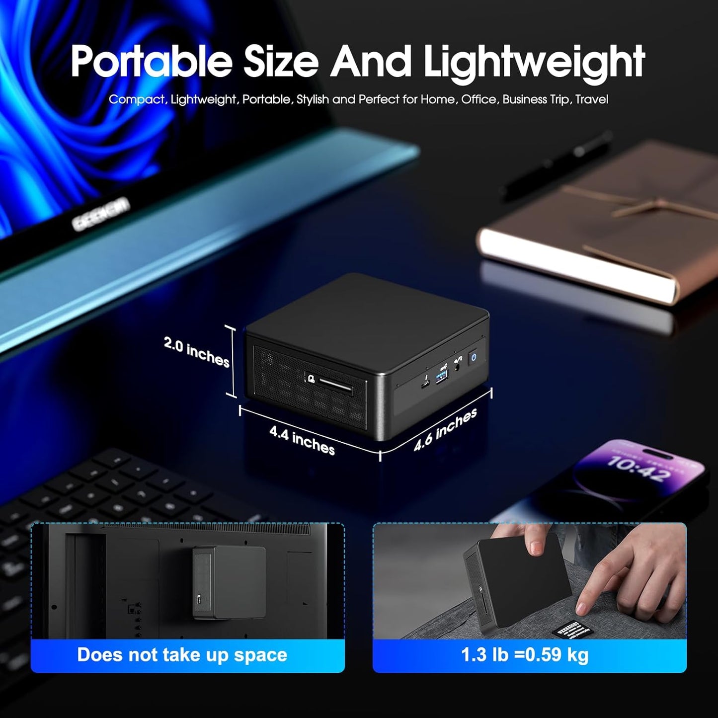 Intel NUC 11 Panther Canyon Mini-PC, NUC11PAHi7 32+1T