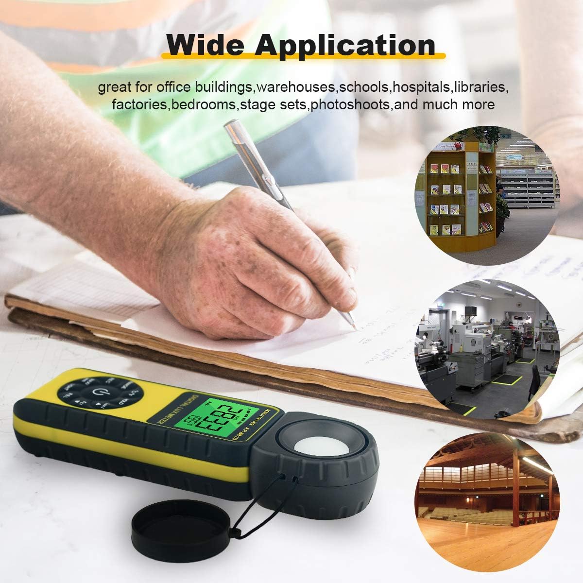 Digitaler Luxmeter AP-881D (bis 400.000 Lux), AP-881D(400.000LUX)