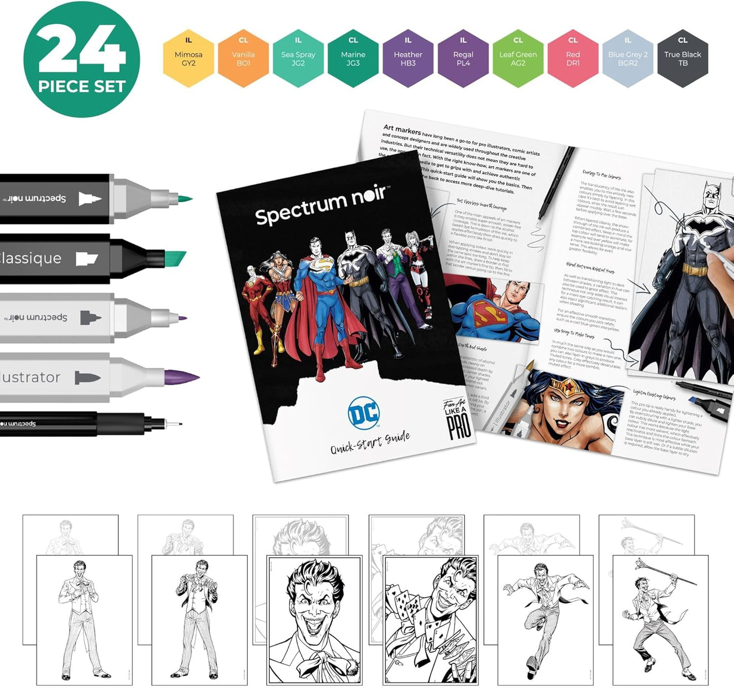 Kreativ Set Illustration Helden & Bösewichte Joker, Joker