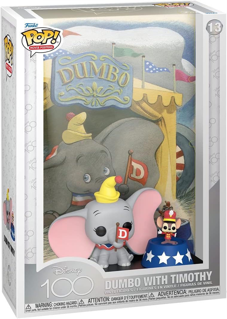 POP Movie Poster Disney 100Th Anniversary Dumbo, Einheitsgrösse, Mehrfarben
