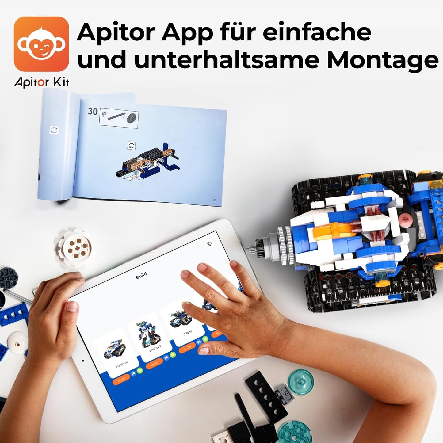 6-in-1 Programmierbarer Roboter-Bausatz Robot J, Robot J