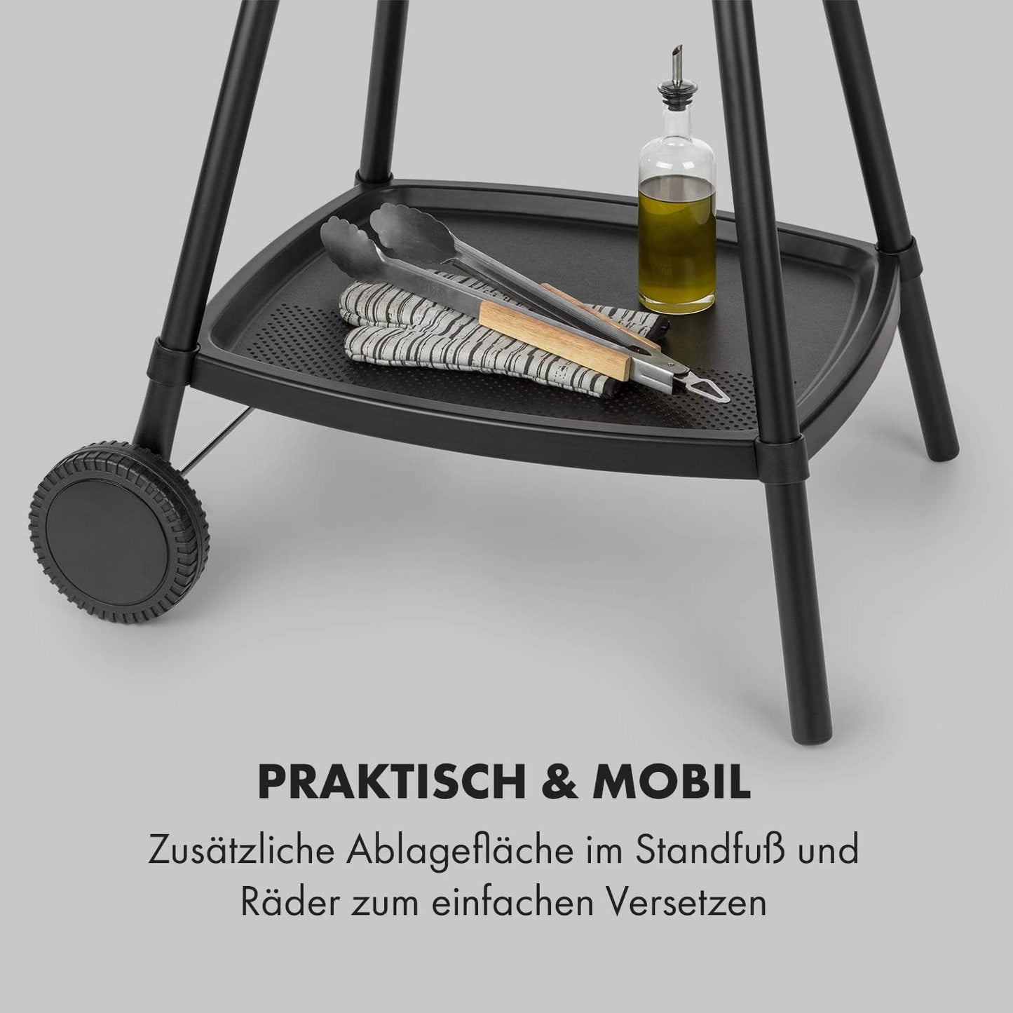 Standgrill mit EasyGrill Concept, Schwarz 2000 W