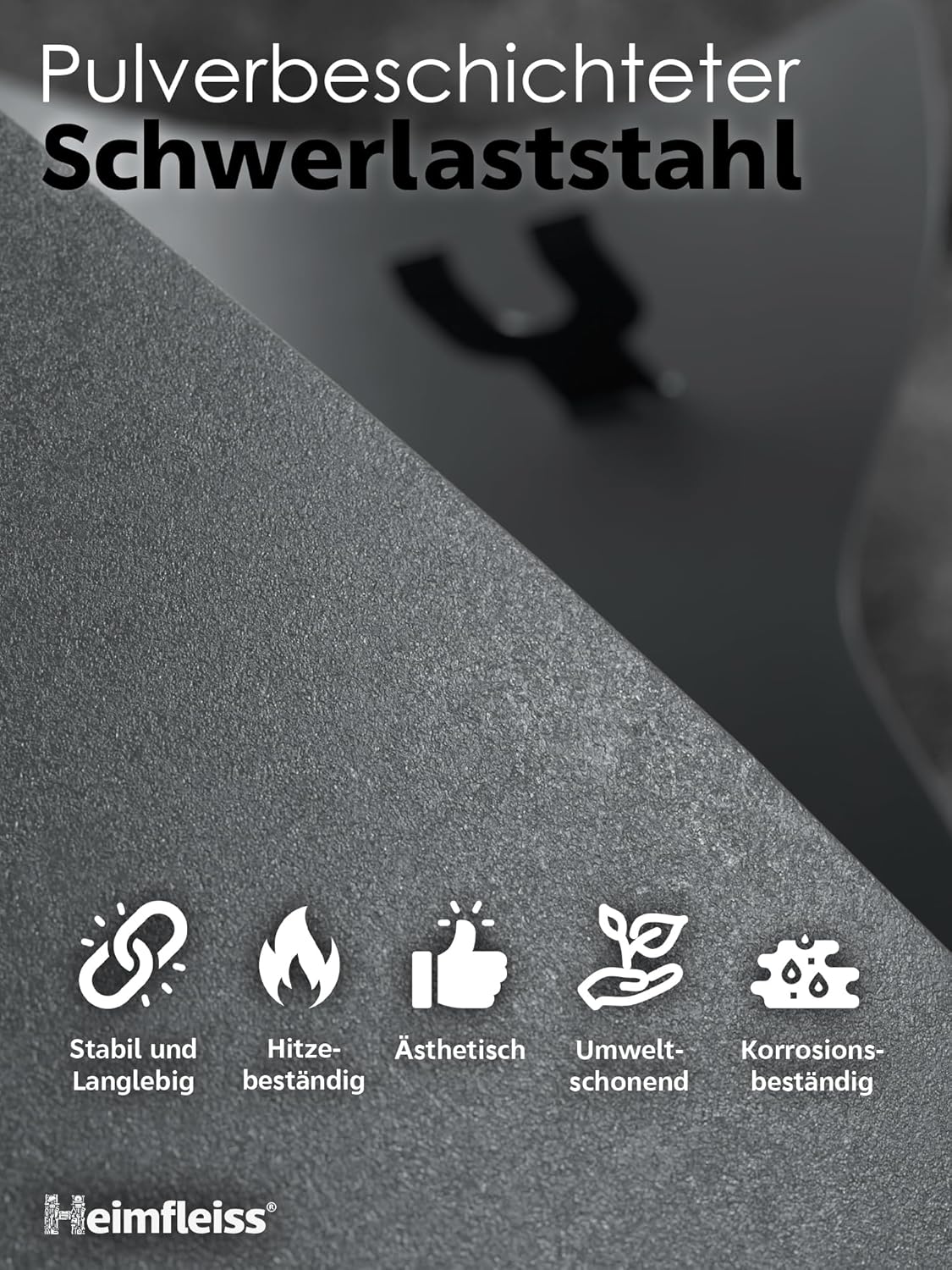 Kaminbesteck-Set, Grau