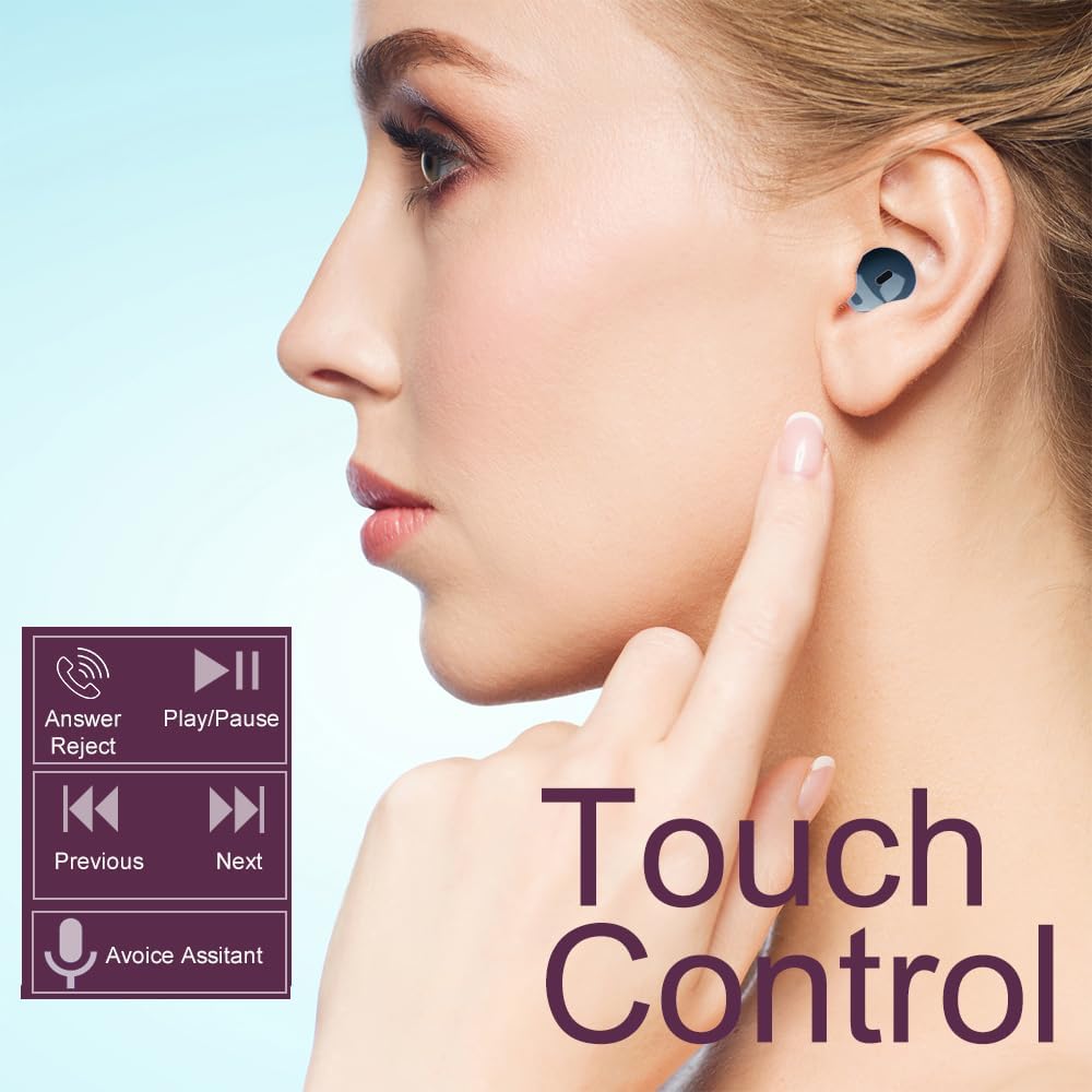 Mini Bluetooth Ohrhörer Pro X6s mit Ladetasche, Dunkelblau