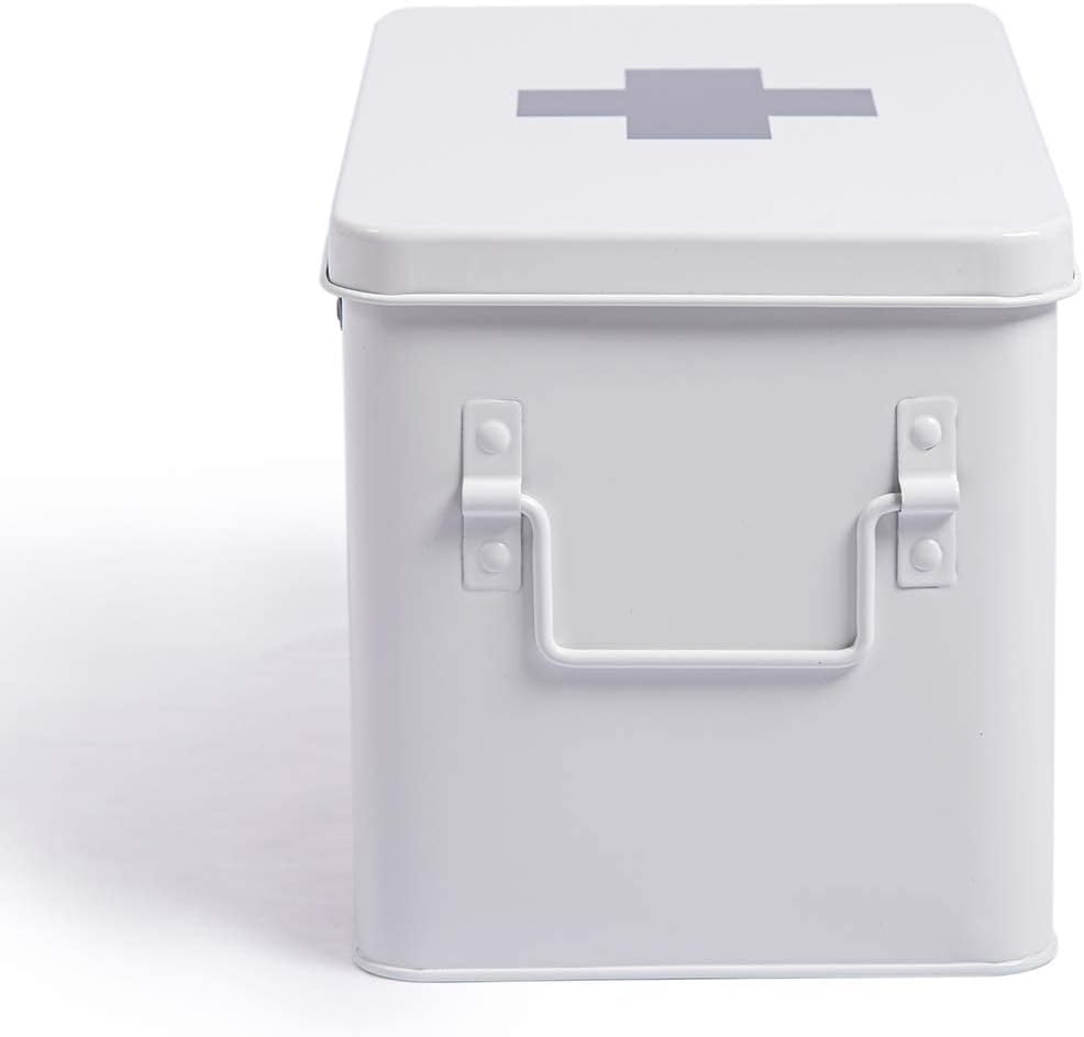 Erste Hilfe Kasten Retro Design, Weiss-32cm