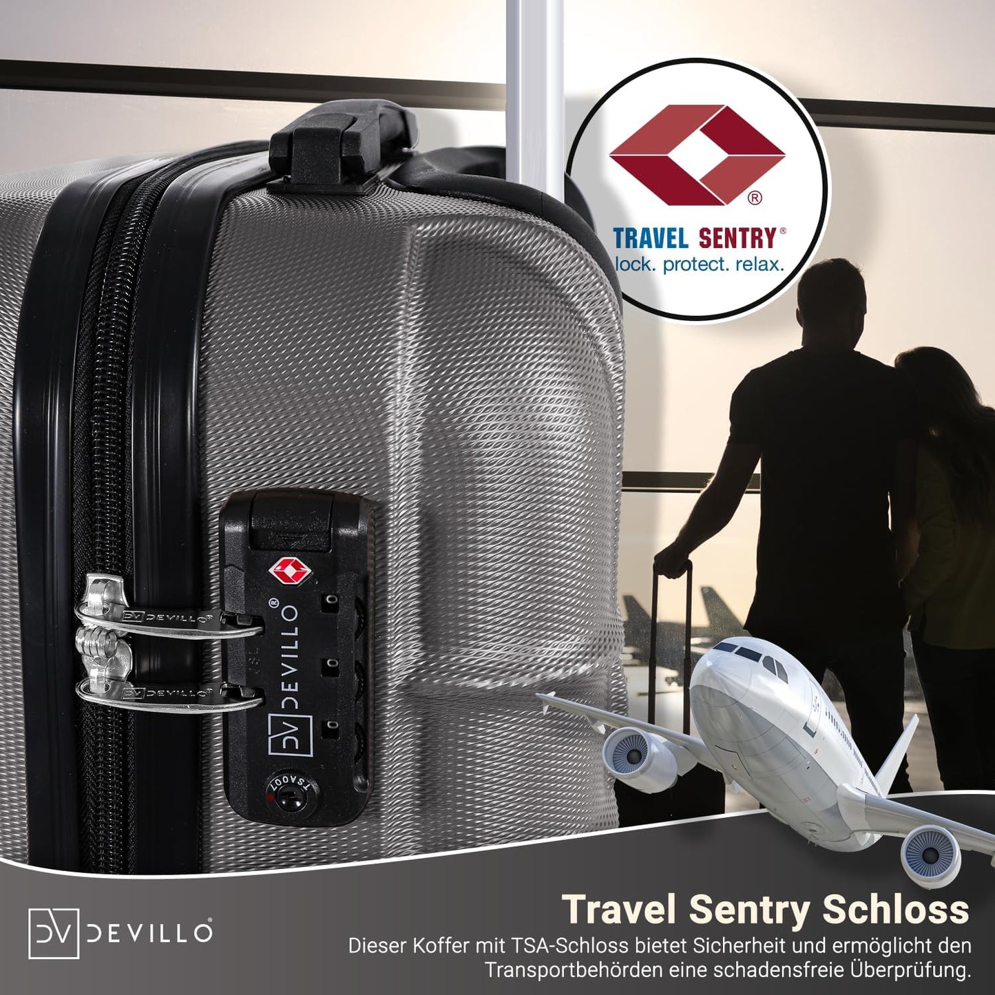 Hartschalenkofferset, Steel Symphony (Silber)