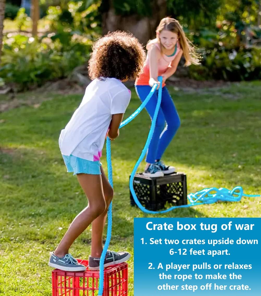 Outdoor-Spiel Tauziehen mit Medaillen, 18m Blue