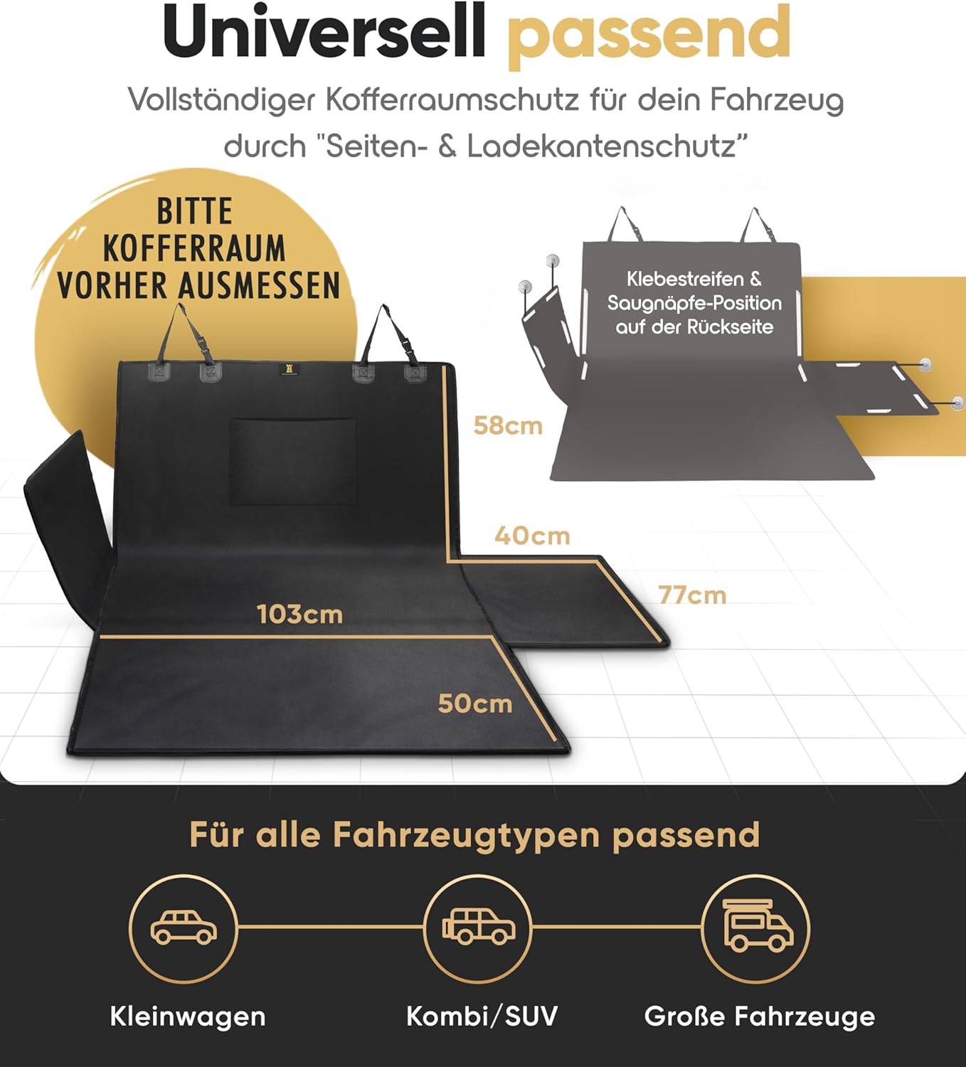 Hundedecke für Kofferraum