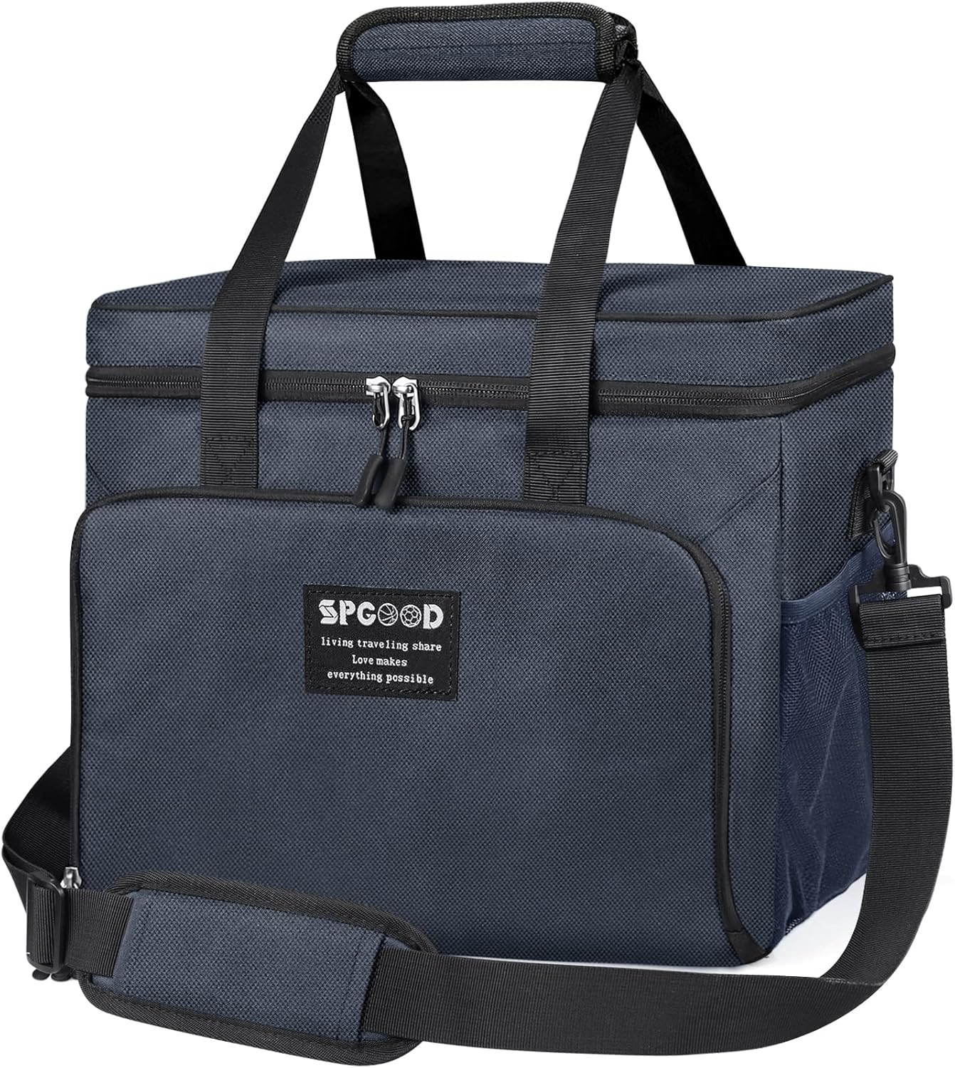 Thermotasche 40L faltbar für Picknick & Strand, 40L Blau