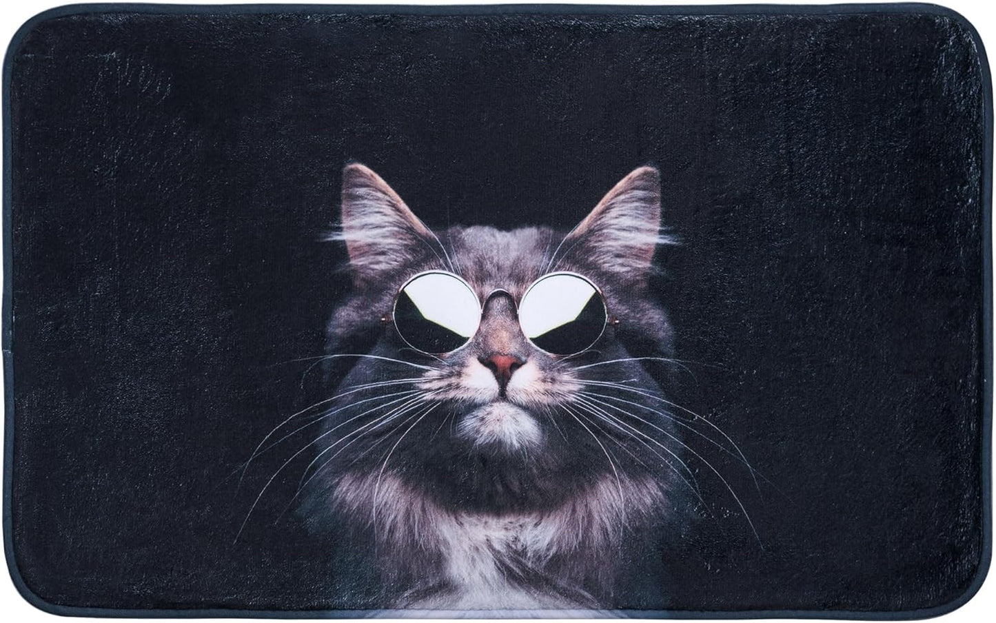 Rutschfester Badteppich, Cool Cat 50 x 80 cm (Rechteckig)