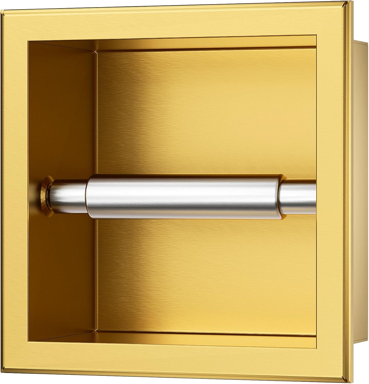Toilettenpapierhalterung, 17,3x17,3x8,6 cm Gold