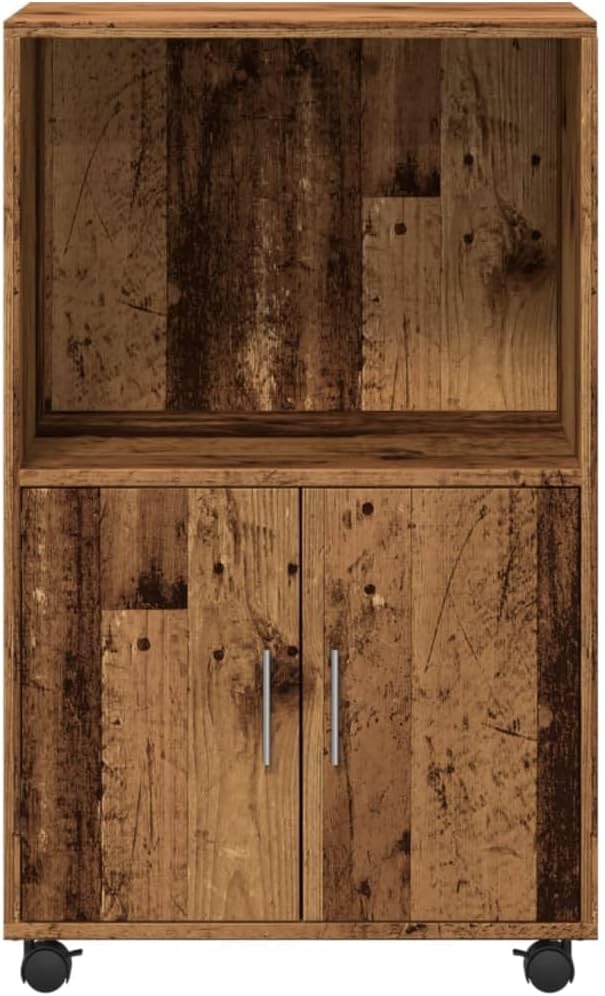 Rollschrank in Altholz-Optik, Altholz