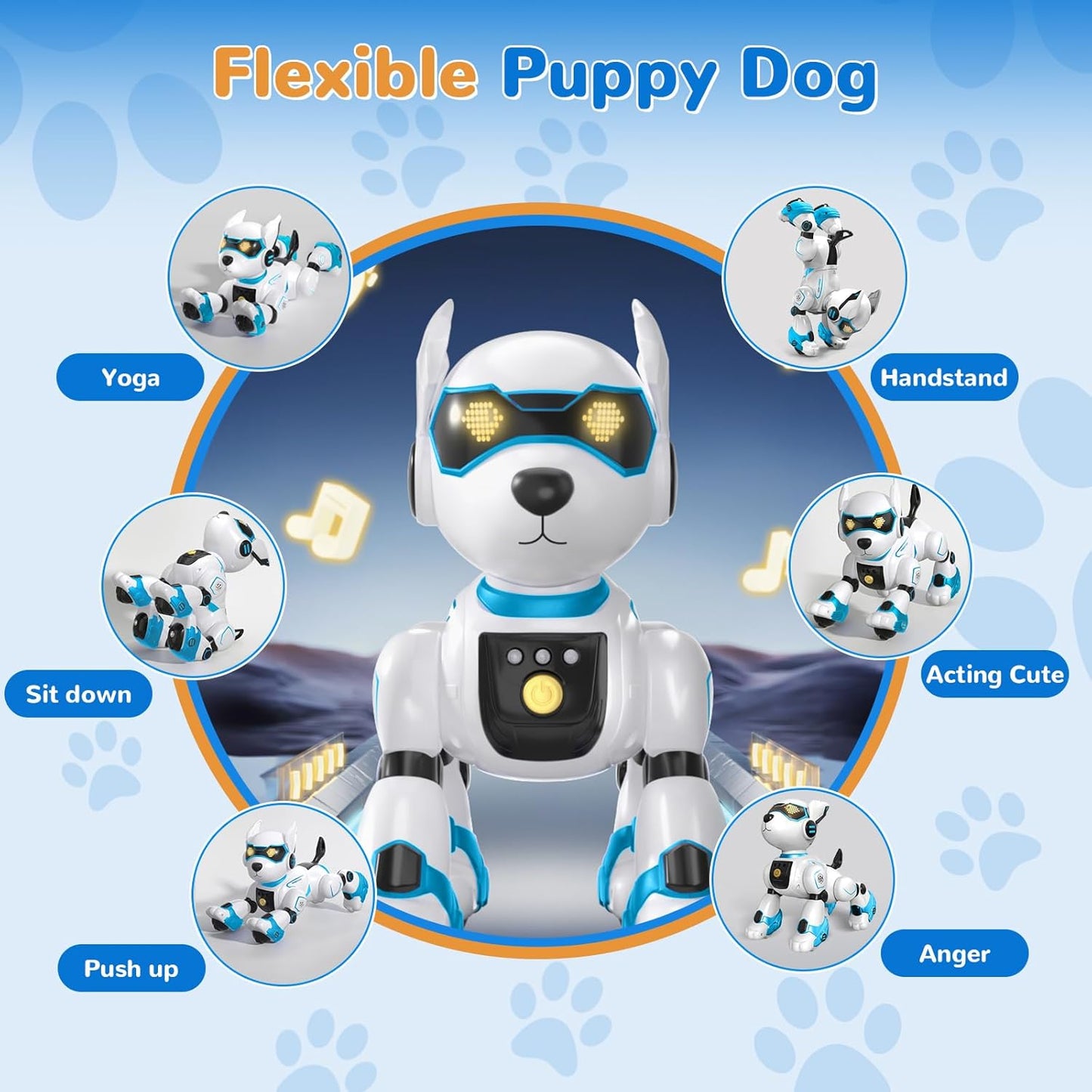 Programmierbarer Roboterhund, Blau