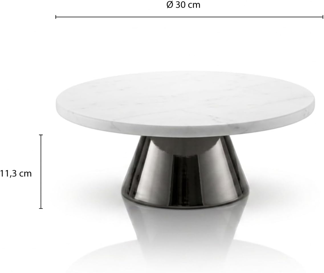 Tortenplatte mit Standfuss, Black-edition Ø 30 cm