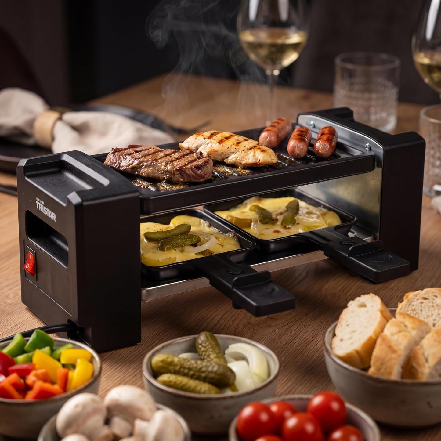 RA-2751 Raclette-Mini-Grill für 2 Personen