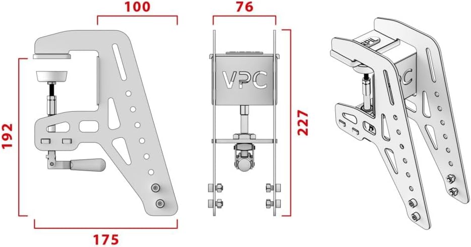 Schreibtischhalterung V4 Flugsimulator-Joysticks