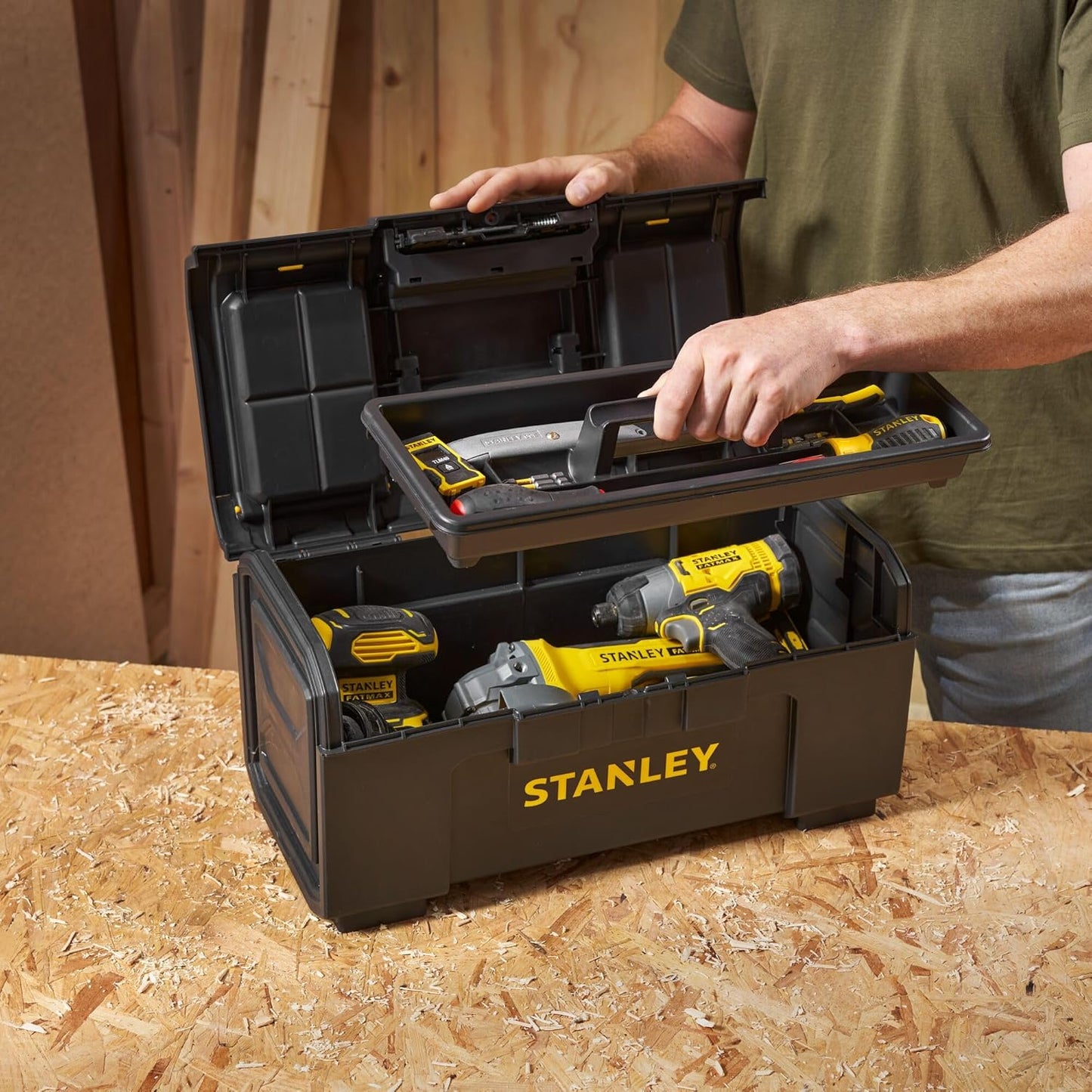 Werkzeugbox mit Schnellverschluss, 19 Inch 1-Touch Toolbox Einzeln