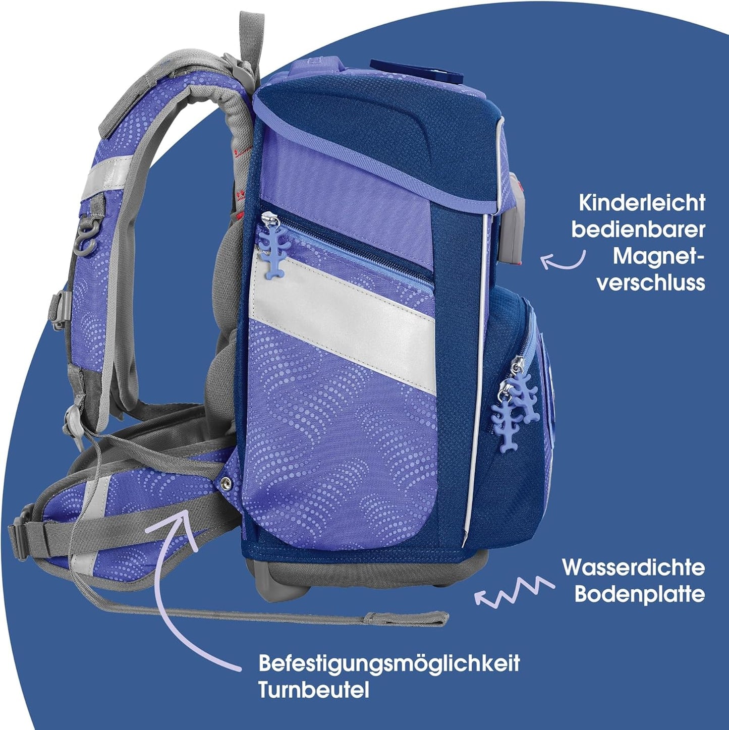 Schulranzen-Set Ice Princess, Ice Princess - Lila - Grau